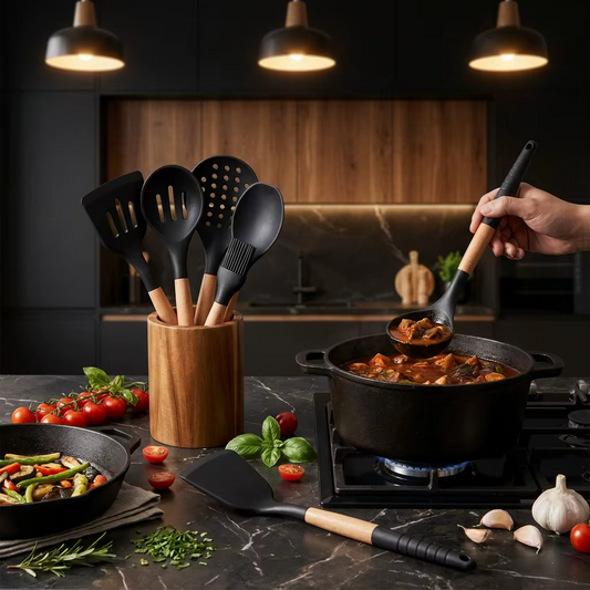 Kitchen Utensils with Holder